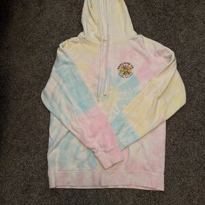 Tie-Dye Hoodie with Surf Club Logo